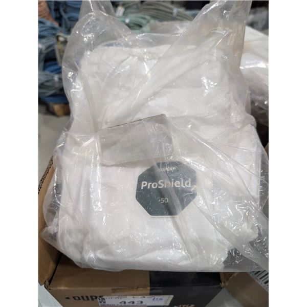 LOT DE 15 COMBINAISONS DUPONT PROSHIELD 50 TAILLES ASSORTIES BLANC