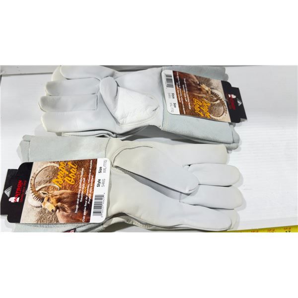 LOT DE 2 PAIRES DE GANTS MILLER 546G SCAPE GOAT 2XL PAUME EN PEAU DE CHÈVRE PLEINE FLEUR