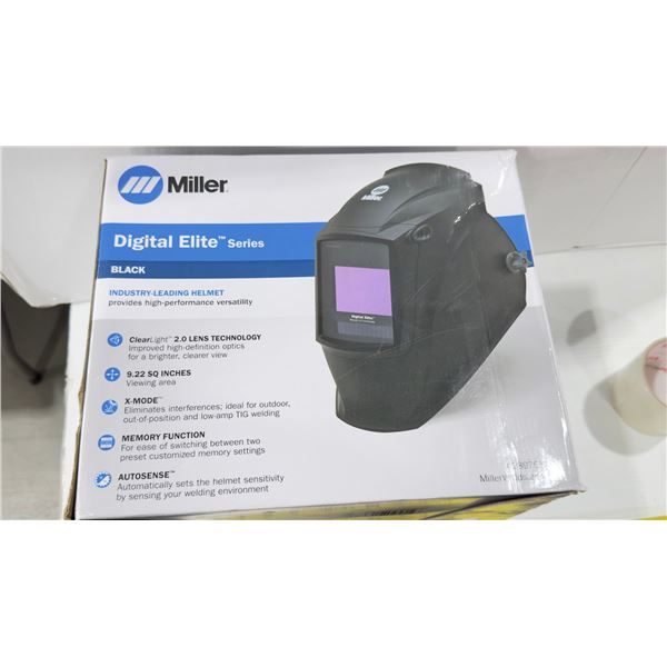 CASQUE DE SOUDAGE MILLER À ASSOMBRISSEMENT AUTOMATIQUE 2 CAPTEURS D'ARC W8/W9/W10/W11/W12/W13 6 PO² 