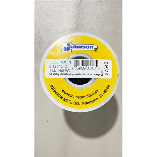 BOBINE (1LB) DE SOUDURE 50/50 RÉSINE .125" D.E.