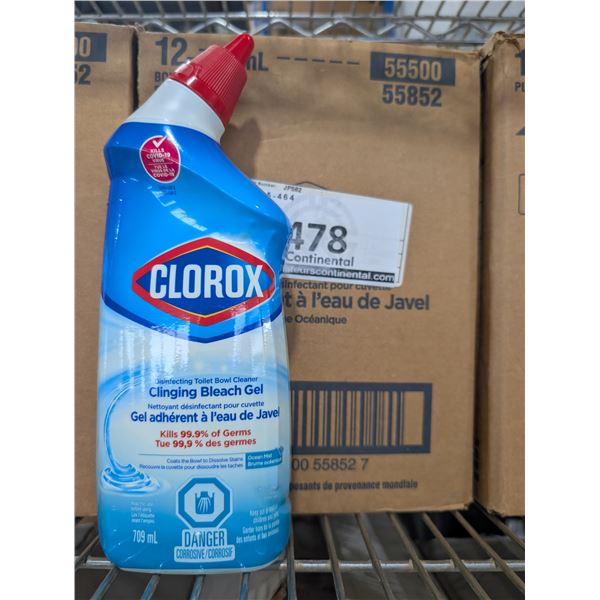 BOÎTE DE 12 NETTOYANTS À CUVETTE CLOROX 709ML