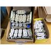 Image 1 : LOT DE 44 PRISES MURALES 110V À 3 BROCHES ASSORTIES