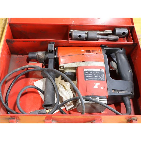 **USAGÉ** PERCEUSE ÉLECTRIQUE RED HEAD REDI DRILL 747-2