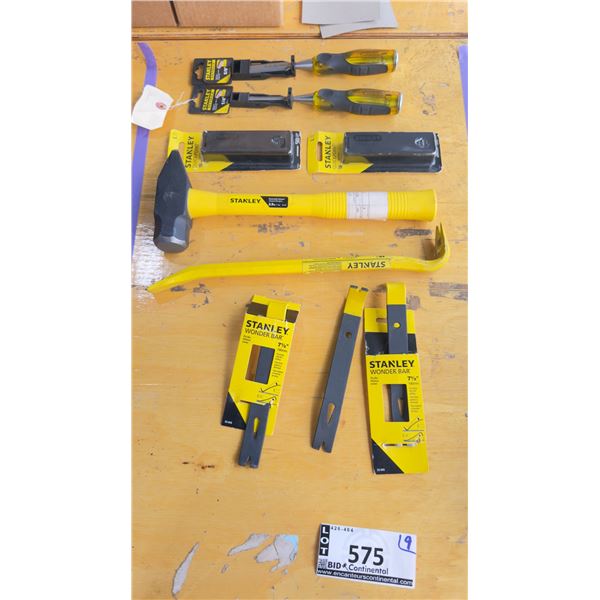 LOT DE 9 OUTILS À MAIN STANLEY ASSORTIS