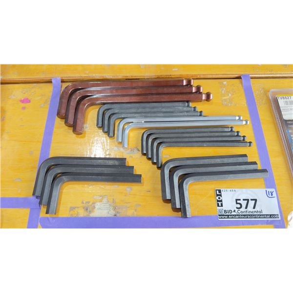LOT DE 18 CLÉS HEXAGONALES ASSORTIES