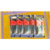 Image 1 : LOT DE 5 JEUX DE CLÉS HEXAGONALES 7 PIÈCES