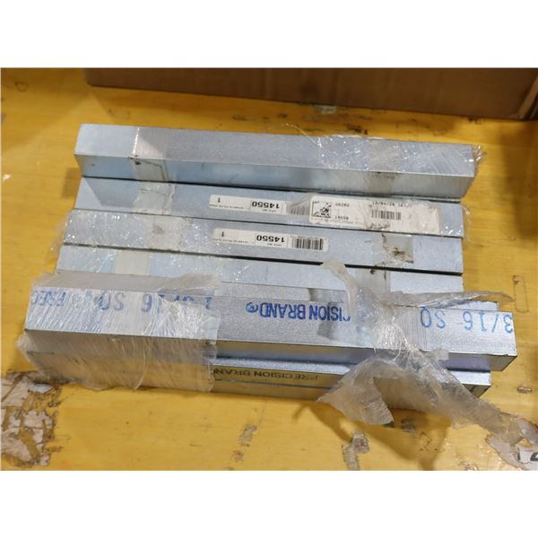 LOT DE 10 CLAVETTES CARRÉES PLAQUÉES ZINC PRECISION BRAND 1+3/16"