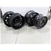 Image 1 : LOT DE 4 JANTES NOIRES ASSORTIES
