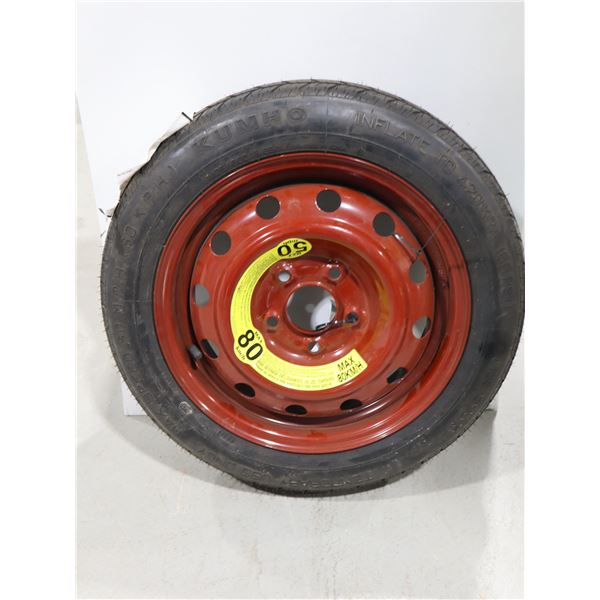ROUE DE SECOURS COMPACTE #$X37165WHL960 SUR JANTE ROUGE (2019 ELANTRA)