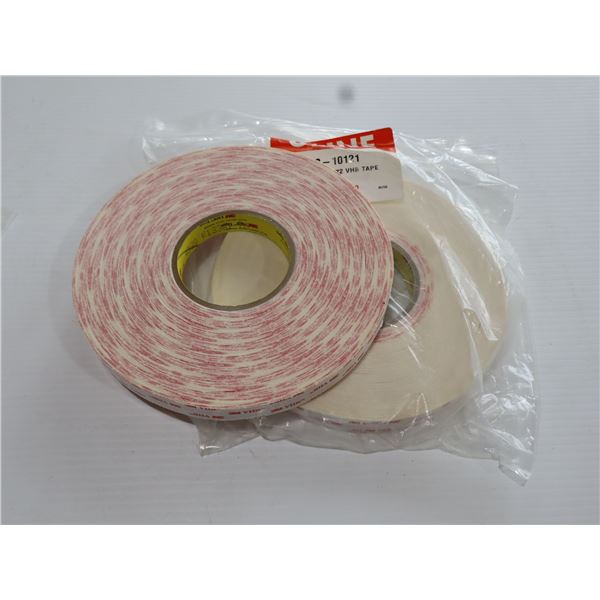 LOT DE 2 ROULEAUX DE RUBAN VHB 3M DOUBLE FACE ADHÉSIVE
