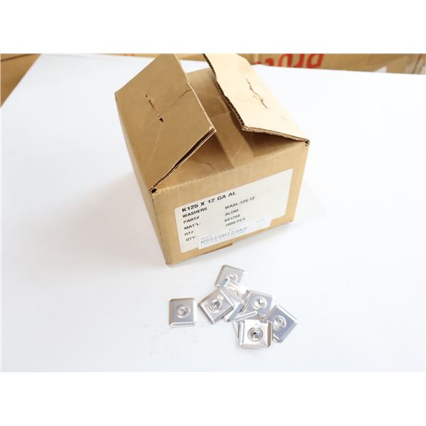 BOÎTE DE 1000 RONDELLES D'ANCRAGE DE LAÇAGE (K125X12GA) ALUMINIUM