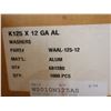 Image 2 : BOÎTE DE 1000 RONDELLES D'ANCRAGE DE LAÇAGE (K125X12GA) ALUMINIUM