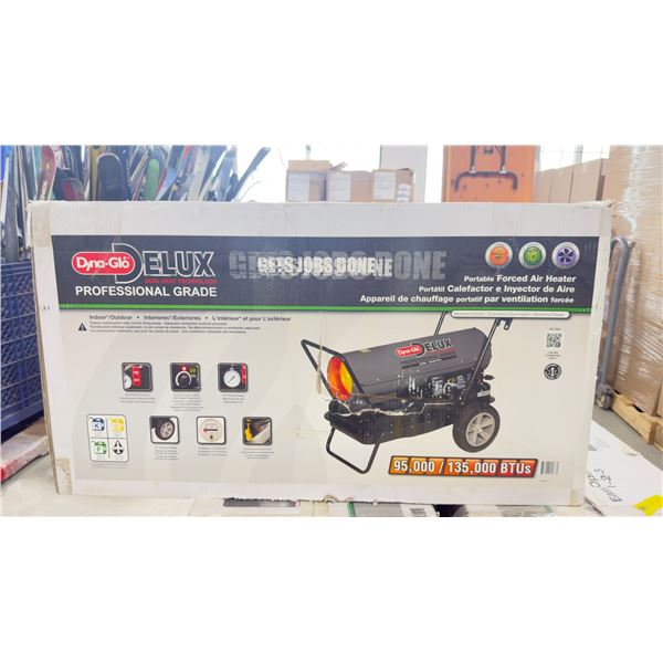 FOURNAISE PORTATIVE À AIR PULSÉ DYNA-GLO DE LUXE 95K/135K BTU