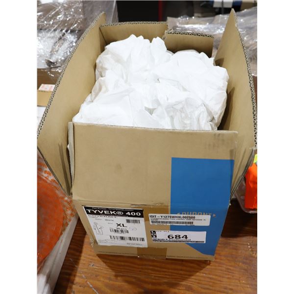 BOÎTE DE 20 COMBINAISONS TYVEK 400 TAILLE:XL