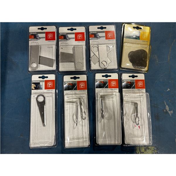 LOT DE 8 pkgs DE LAMES FEIN ASST