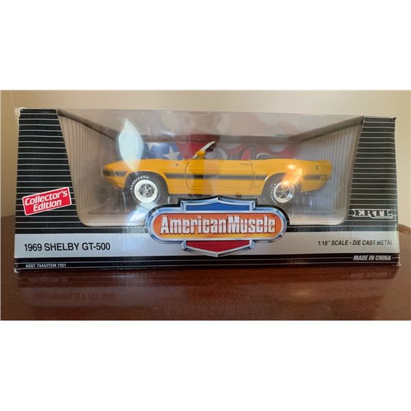 American Muscle 1969 Shelby GT-500 1:18 Die Cast Model by Ertl