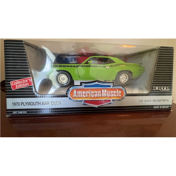 Ertl American Muscle 1970 Plymouth AAR 'Cuda 1:18 Diecast Car