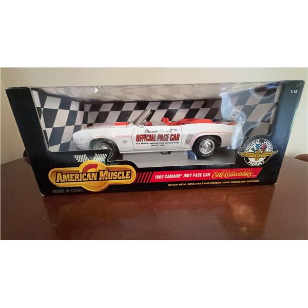 American Muscle 1:18 1969 Camaro Indy Pace Car Die-Cast Model