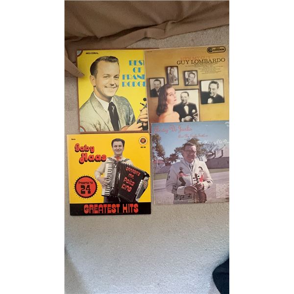 4 Vinyl Records: Polka, Jazz and Big Band