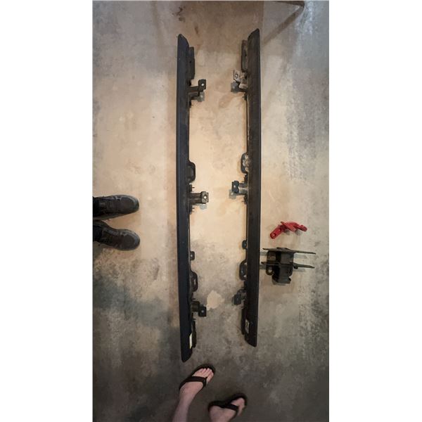 2002-2006 Jeep Rock Rails, Tow Hook, and Hitch Receiver Set