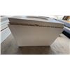 Image 3 : White Funeral Urn with Decorative Rope and Window Insets