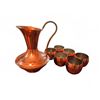 Image 1 : Coppercraft Guild Copper Pitcher and 6 Cups Set