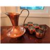 Image 2 : Coppercraft Guild Copper Pitcher and 6 Cups Set