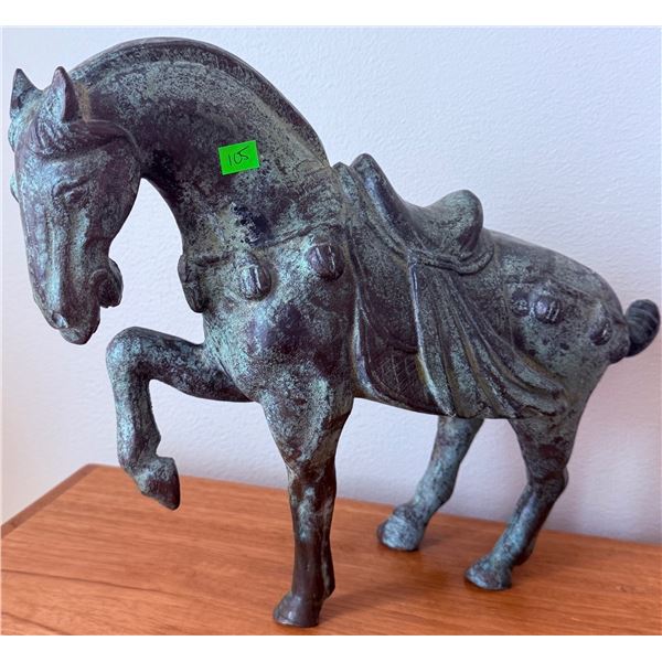 Very Heavy Cast-Iron Horse Sculpture