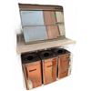 Image 1 : Queenline By Parmalite Chrome Kitchen Canister Set and Dispensers