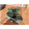 Image 9 : Clay Vase w/ Peacock Foliage Boat Compass Clock Stone Whale Tail, Brass Buddha