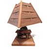 Image 1 : Wood and Stone Fireplace Table Lamp