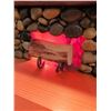 Image 8 : Wood and Stone Fireplace Table Lamp