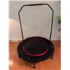 Image 2 : Mini Fitness Trampoline with Safety Handlebar