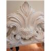 Image 3 : White Ornate Carved Wall Mirror, 47 Inches Tall