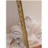 Image 4 : White Ornate Carved Wall Mirror, 47 Inches Tall