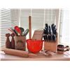 Image 2 : Kitchen Lot With KitchenAid Knife Set, Utensils, Dansk Bowls, and Accessories
