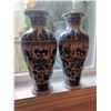 Image 2 : Blue and White Porcelain Vases, 12-Inch Height