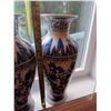 Image 5 : Blue and White Porcelain Vases, 12-Inch Height