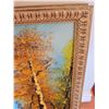 Image 4 : Van Hensen Landscape Oil Painting, Framed, 27" x 21"