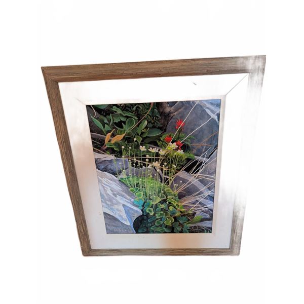 PPotapoff 2002 Original Framed Floral Painting, 30 x 26 Inches