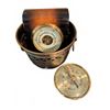 Image 1 : Brass Barometers with Brass Heart Motif Planter