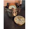 Image 2 : Brass Barometers with Brass Heart Motif Planter
