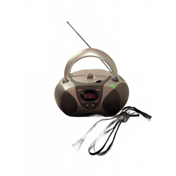 Portable CD Radio Boombox with AM/FM Tuner and Handle