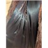 Image 3 : Brown Full-Length Mink Fur Coat With Satin Lining