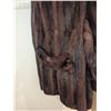 Image 5 : Brown Full-Length Mink Fur Coat With Satin Lining