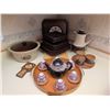 Image 1 : Kitchenware Lot Including Amana Country Cooker, Tea Set, and Sears Plates