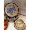 Image 4 : Kitchenware Lot with Hearthside Stoneware, Wood Bowls, Pans