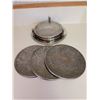 Image 10 : Silver Plate and Glass Barware Set Including Trays and Goblets