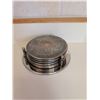 Image 12 : Silver Plate and Glass Barware Set Including Trays and Goblets