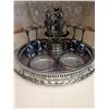 Image 3 : Silver Plate and Glass Barware Set Including Trays and Goblets